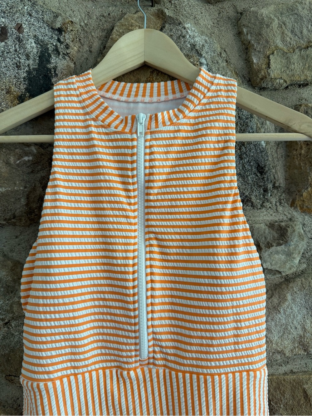 Splendid orange stripe bathing suit medium - Picture 3 of 9